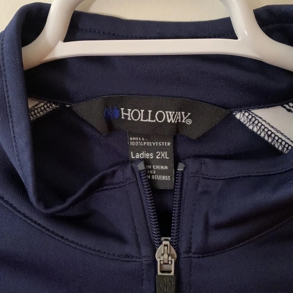 Ladies Halloway pull over shirt/jacket size 2 XL blue - Picture 5 of 11